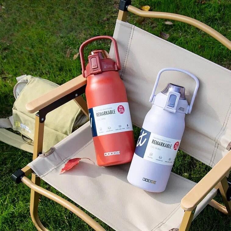 Large Belly Thermal Thermos, Portable High Capacity Vacuum Sport Thermal Bottle, Double Wall Stainless Steel Vacuum Water Bottle, Vacuum Insulated Beverage Container For Outdoor Large Belly Thermal Thermos, Portable High Capacity Vacuum Sport Thermal Bottle, Double Wall Stainless Steel Vacuum Water Bottle, Vacuum Insulated Beverage Container For Outdoor